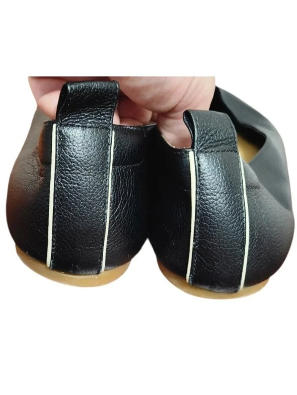 Everlane The Day Glove Ballet Flats Black Leather Slip On Shoes Women's US 7